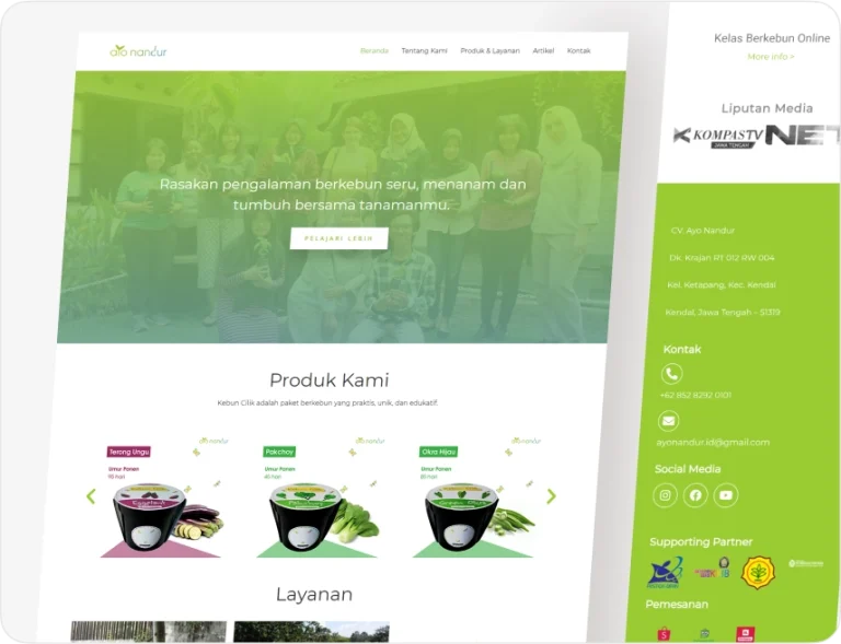 Pengembangan Website Ayo Nandur