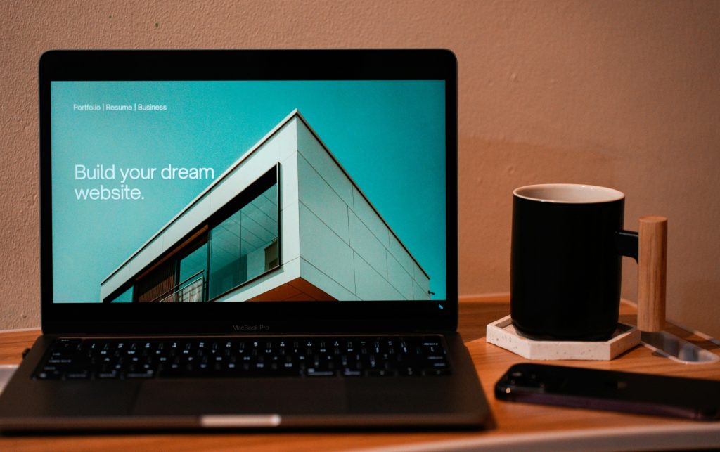 Website interface as an example of a garment business website design optimized for speed and cross device compatibility to ensure a smooth user experience.