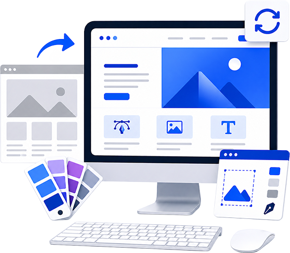 website redesign service hero image