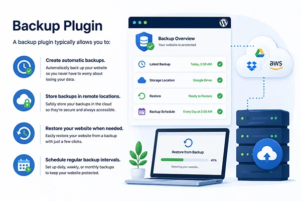 backup plugin in wordpress website