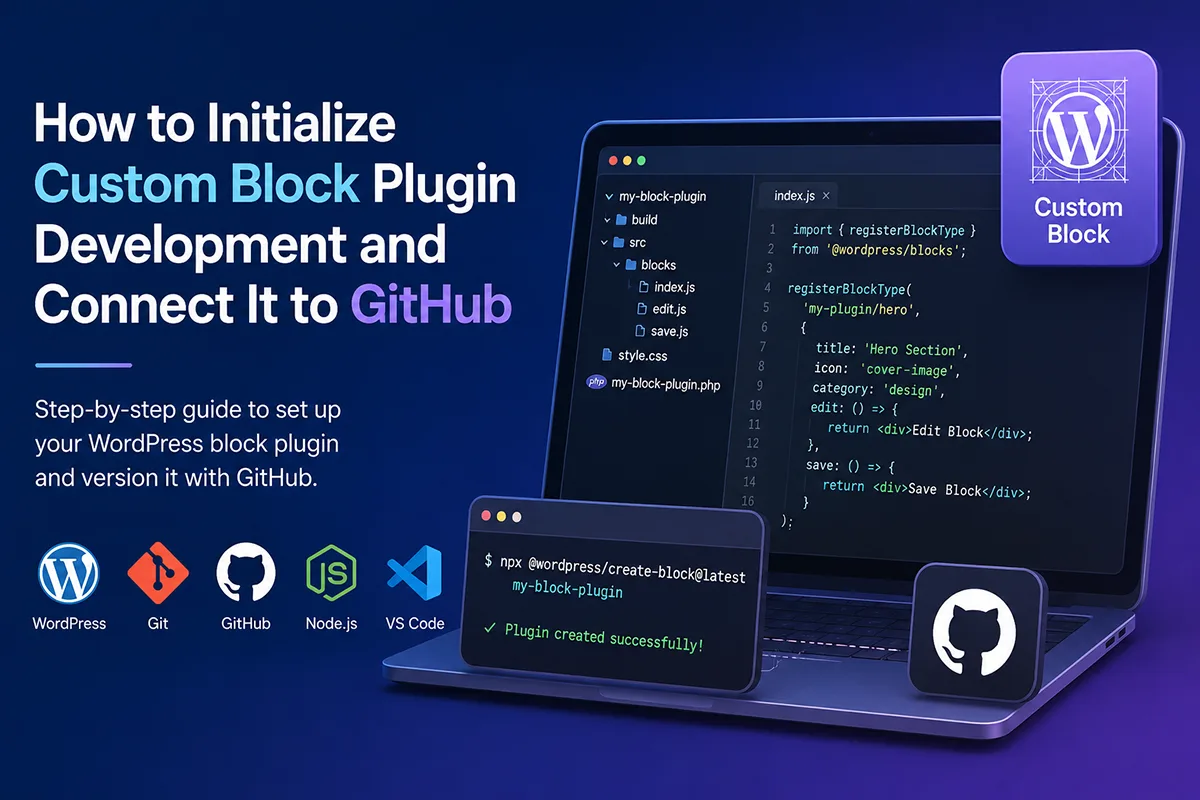 initializing custom block plugin development featured image