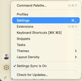vscode settings